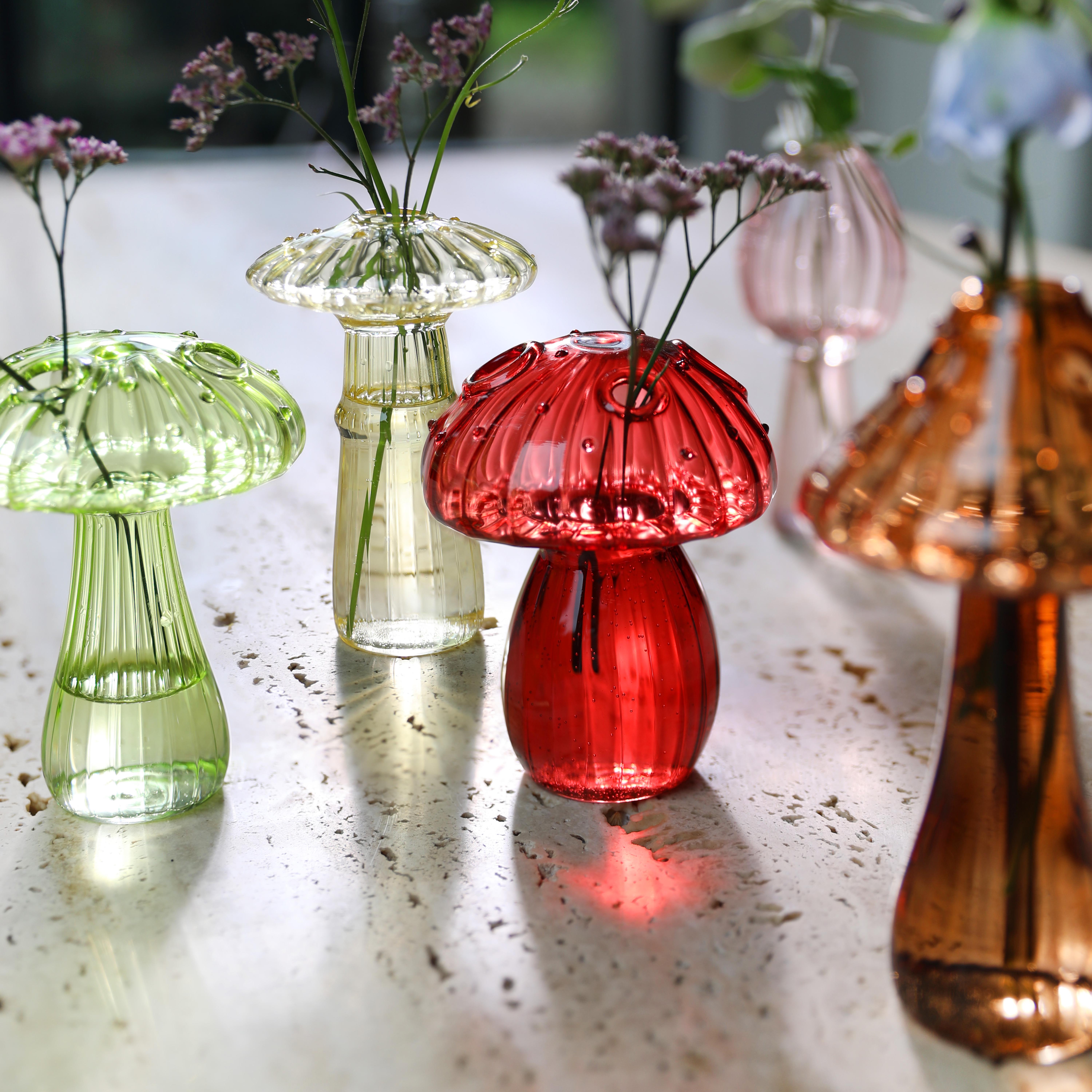 Vase mushroom pink - Vases - &k Amsterdam
